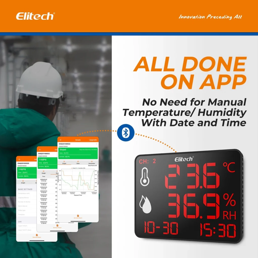 Datalogger de Temperatura y Humedad Bluetooth Grande