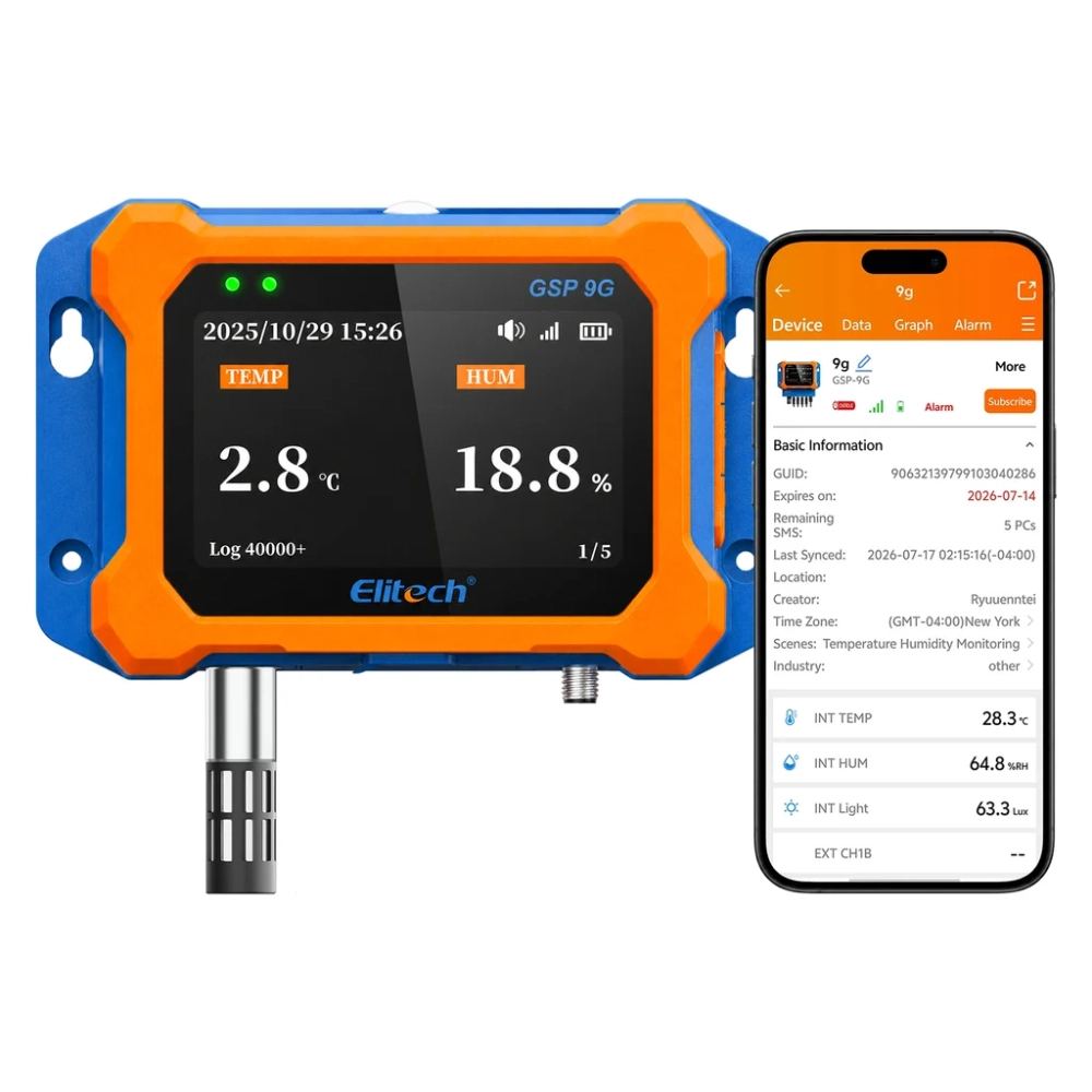Datalogger de Temperatura y Humedad 4G