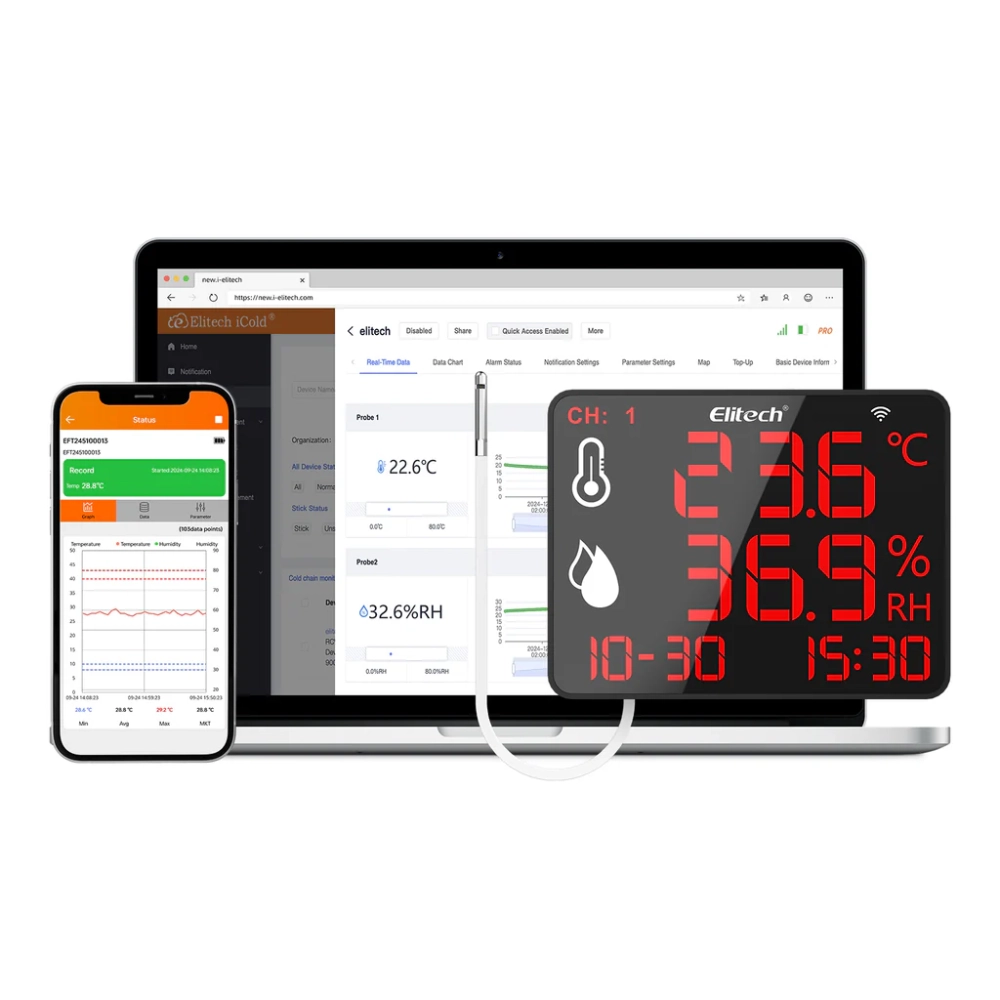 Datalogger de Temperatura y Humedad Bluetooth Grande