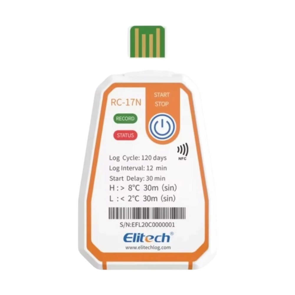 Datalogger de Temperatura Desechable NFC (Lote 50 Piezas)