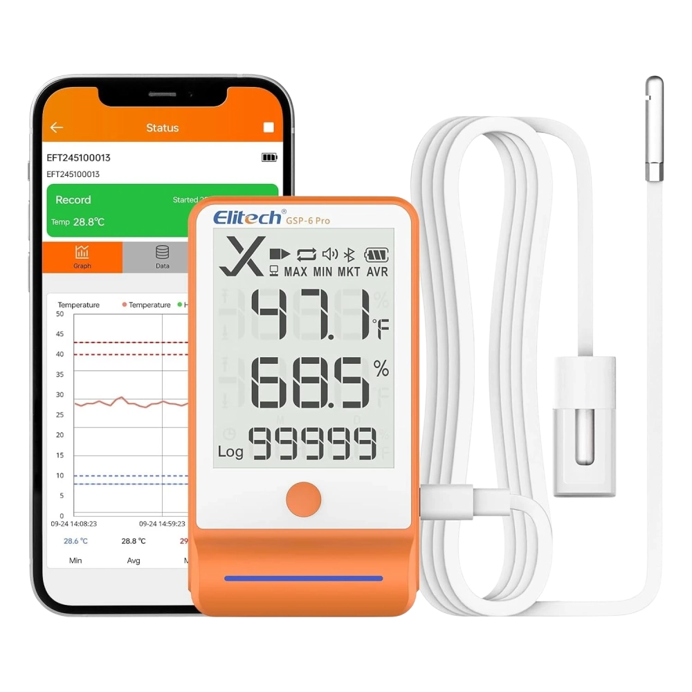 Datalogger de Temperatura Glicol y Humedad Bluetooth